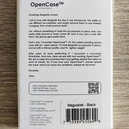 MagWallet by OpenCase Black new
