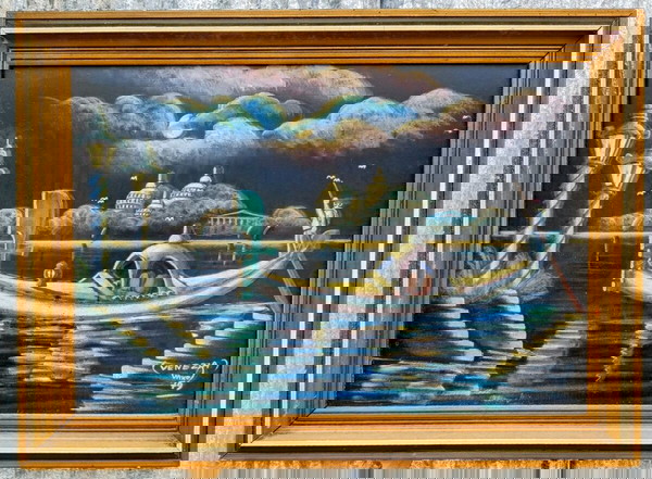 venetia ζωγραφιά σε ύφασμα