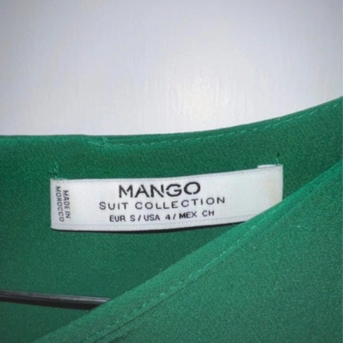 Mango dark green dress like new