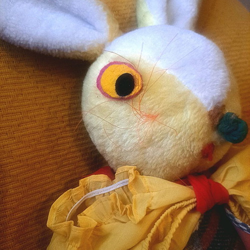 El Greco vintage collectible stuffed bunny used