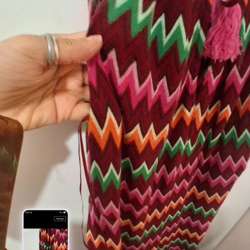 One-piece jumpsuit medium with colorful zigzag pattern, Tensione In