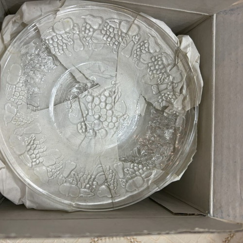 Classic glass cake plates, new