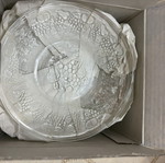 Classic glass cake plates, new