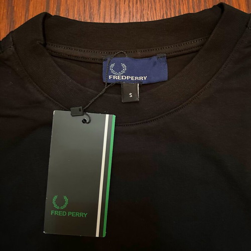 Fred Perry T-shirt new, size S, black and white