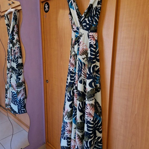 Maxi dress Shine2gether new, size S-M, multicolor with green