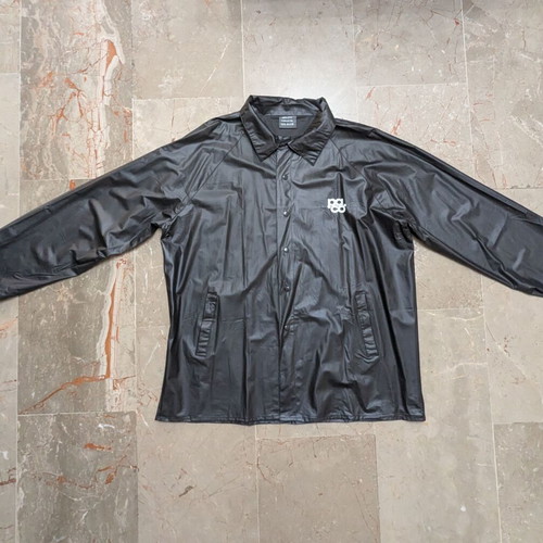 Black Waterproof Coach Jacket XL Paco like new, 100% PVC
