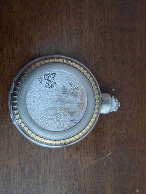Vintage pocket watch unused, silver