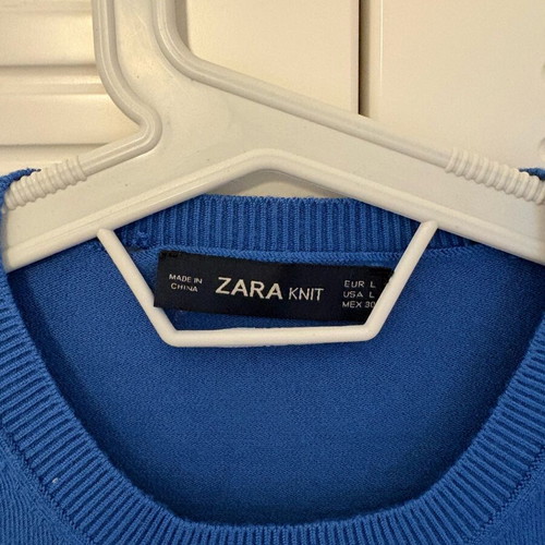 Γυναικείο πουλόβερ Zara large μπλε σαν καινούργιο
