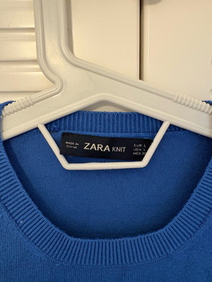 Γυναικείο πουλόβερ Zara large μπλε σαν καινούργιο