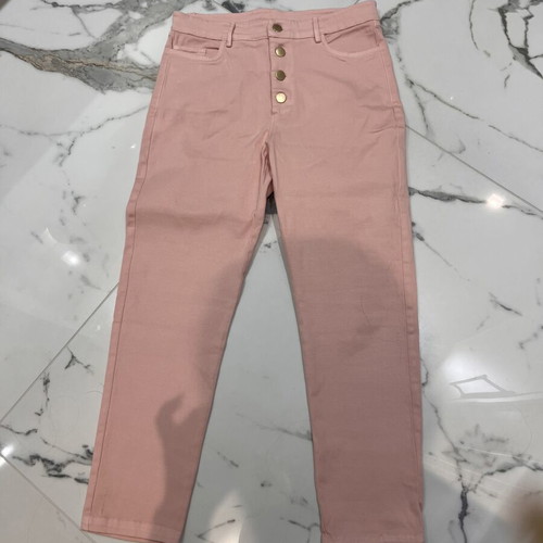 Regalinas pink pastel pants new, size M