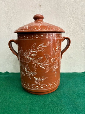 Clay Vytinari with Lid from Skyros used