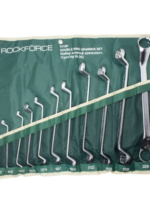 RockForce double ring spanner set 6-36 mm 11 pieces new