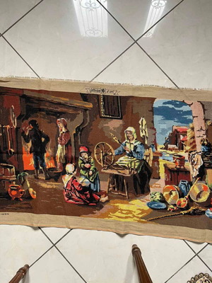 Handmade embroidery "Traditional Mansion The Spindle" like new