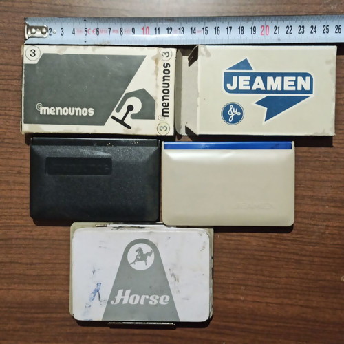 Collectible office items used, set of 9 pieces