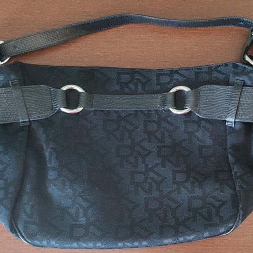 DKNY shoulder bag used, black with logos