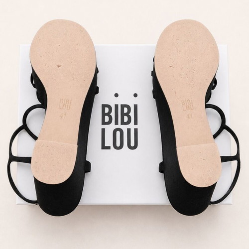 Bibi Lou black platform sandals size 41 like new