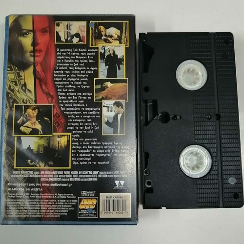 Bad Karma VHS tape used, thriller with subtitles