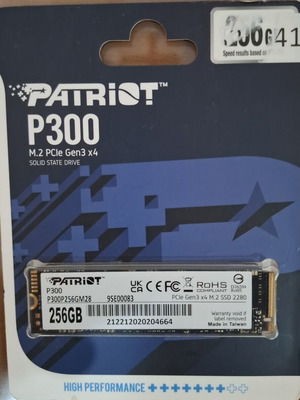 Patriot P300 SSD 256GB M.2 PCI Express 3.0 New