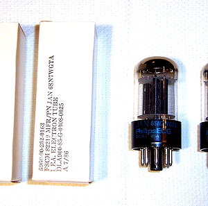 Λυχνίες  PHILIPS  JAN  6SN7WGTA  Λάμπες  Valves  Tubes