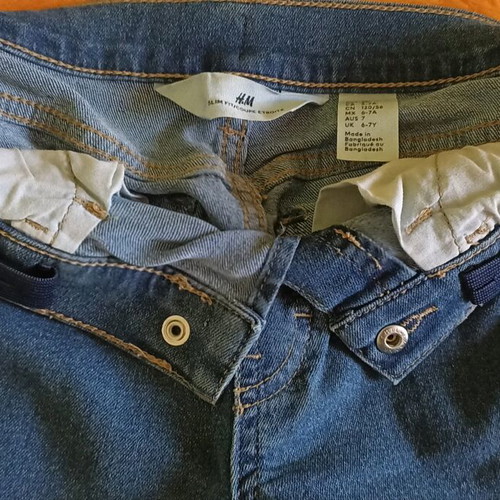H&M Jeans Stretch Pants For Boys Like New, Blue 122 cm