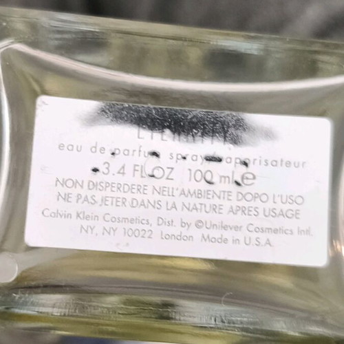 Eternity Calvin Klein Eau de Parfum 100 ml used perfume