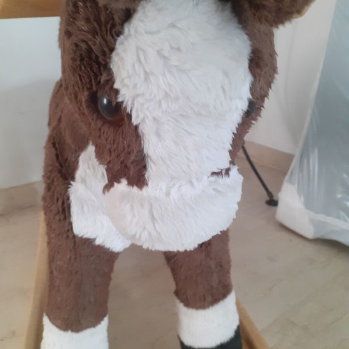 Trudi Rocking Horse with Wooden Base like new, Italian made