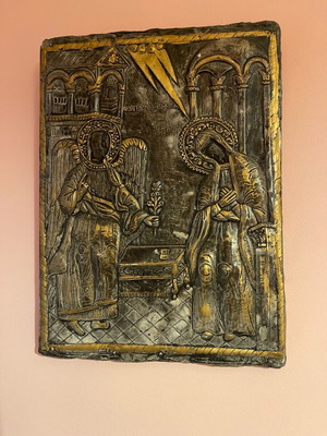 Icon The Annunciation of the Theotokos like new, fresco technique
