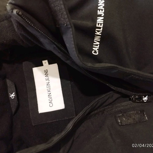 Μπουφάν παιδικό Calvin Klein μαύρο σαν καινούργιο, μέγεθος 140 cm