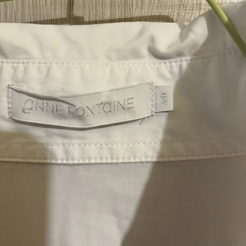 Anna Fontaine short-sleeve women's shirt used, size 40, white