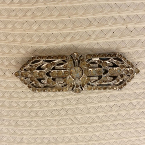 Vintage brooch with detachable clips, like new, Art Deco style