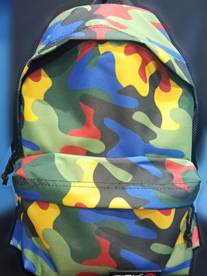 School backpack City with military pattern new