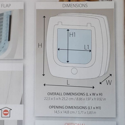 Plastic Pet Door with Entry Control, New