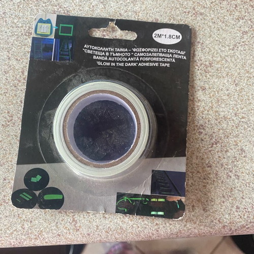 Glow-in-the-dark adhesive tape new for versatile use