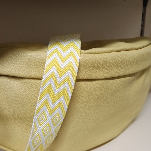 Large yellow waist-shoulder bag crossbody new