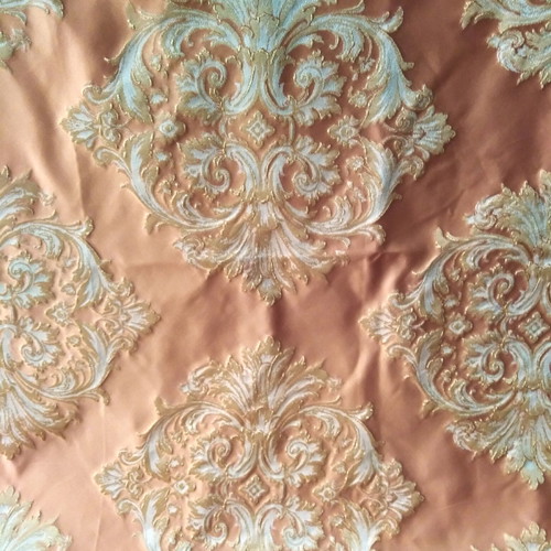Tuscany no 1 silk taffeta home fabric new, 2 pieces