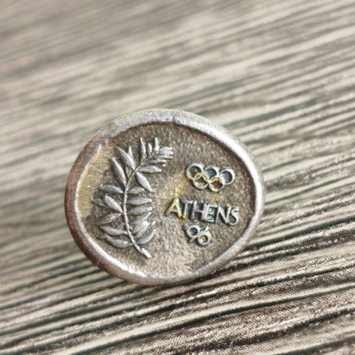 Silver pin Athens 1996 Olympic bid