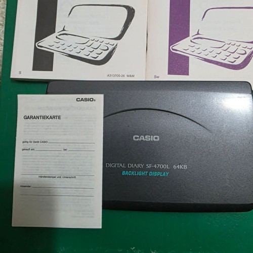 Casio 64K electronic diary with backlight