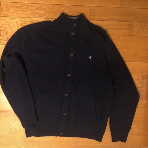 Rodrigo men's wool cardigan blue size 3XL
