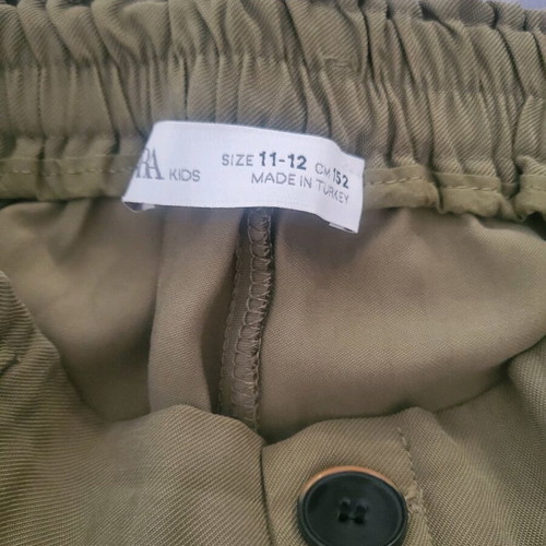 Zara khaki pants for girls 11-12 years like new