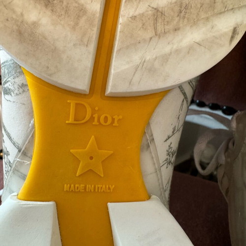 Dior D-Connect sneakers size 37 like new, white and green