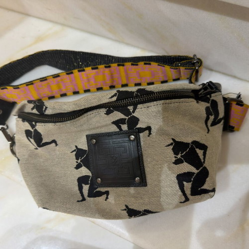 Ames Ostrako Mino crossbody bag, beige