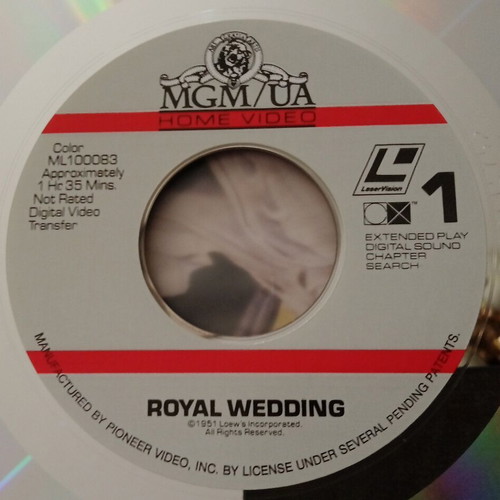 Royal Wedding LaserDisc like new, musical
