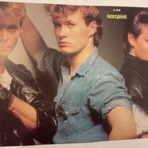 A-ha - Michael J Fox Poster insert from Katerina magazine In good condition Price 5 Euro