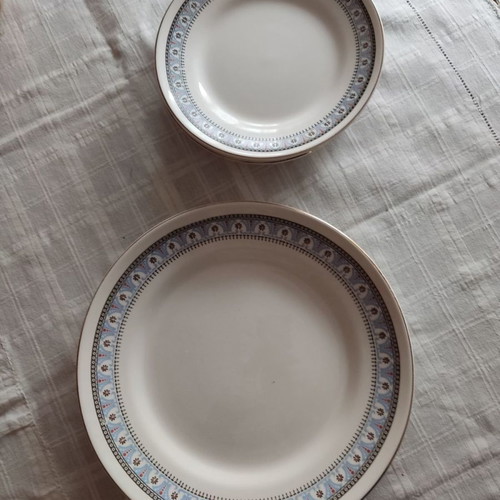 Vintage plates new with Chinese design, set of 5+1