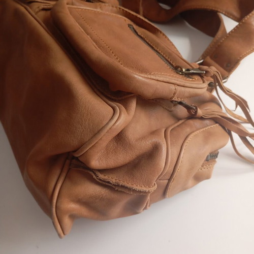 Reison D'etre Vintage Bag Used, Cognac Color, Leather Shoulder
