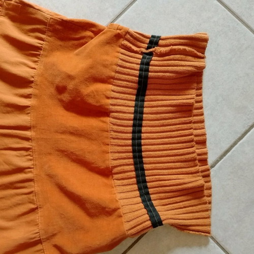 Set Italian skirt and wool bolero jacket like new orange