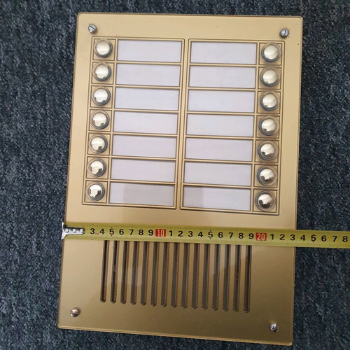 Intercom button panel 14 apartments new, old model
