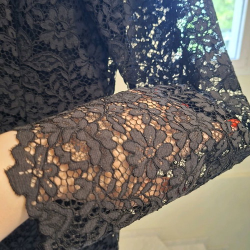 Zara mini dress new, black, with lace
