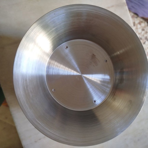 Stainless steel champagne bucket used