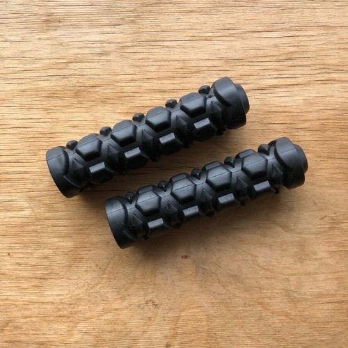 Black motorcycle grips new, 12 cm size